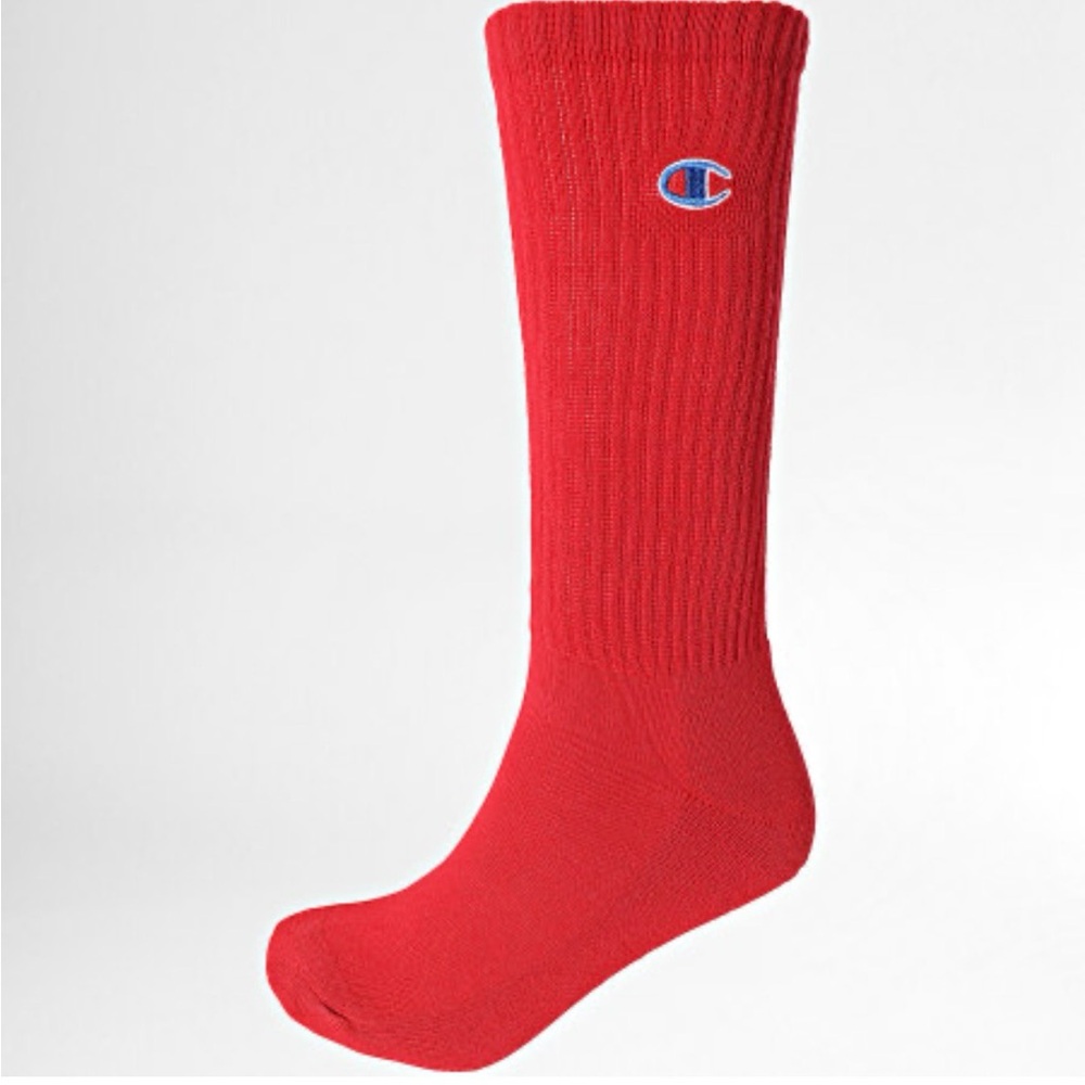 Champion Bold Red Athletic Socks